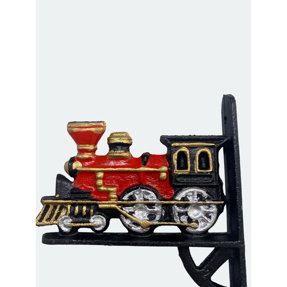 Vintage Ashley Belle Cast Iron Train Wall Bracket Hook Set - Picture 4 of 6